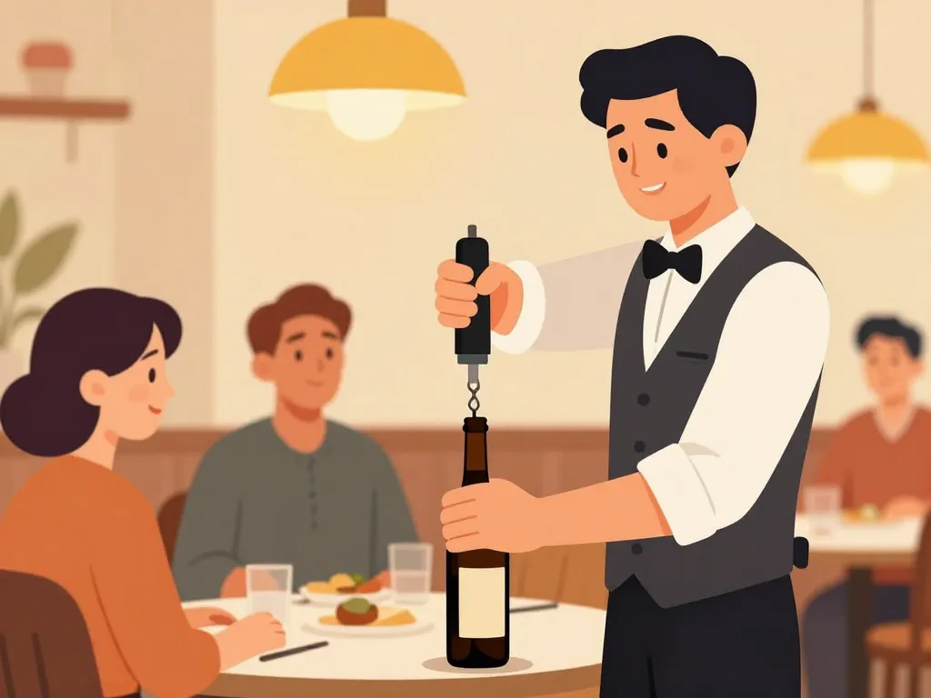 utilisation confortable tire-bouchon électrique professionnel en service