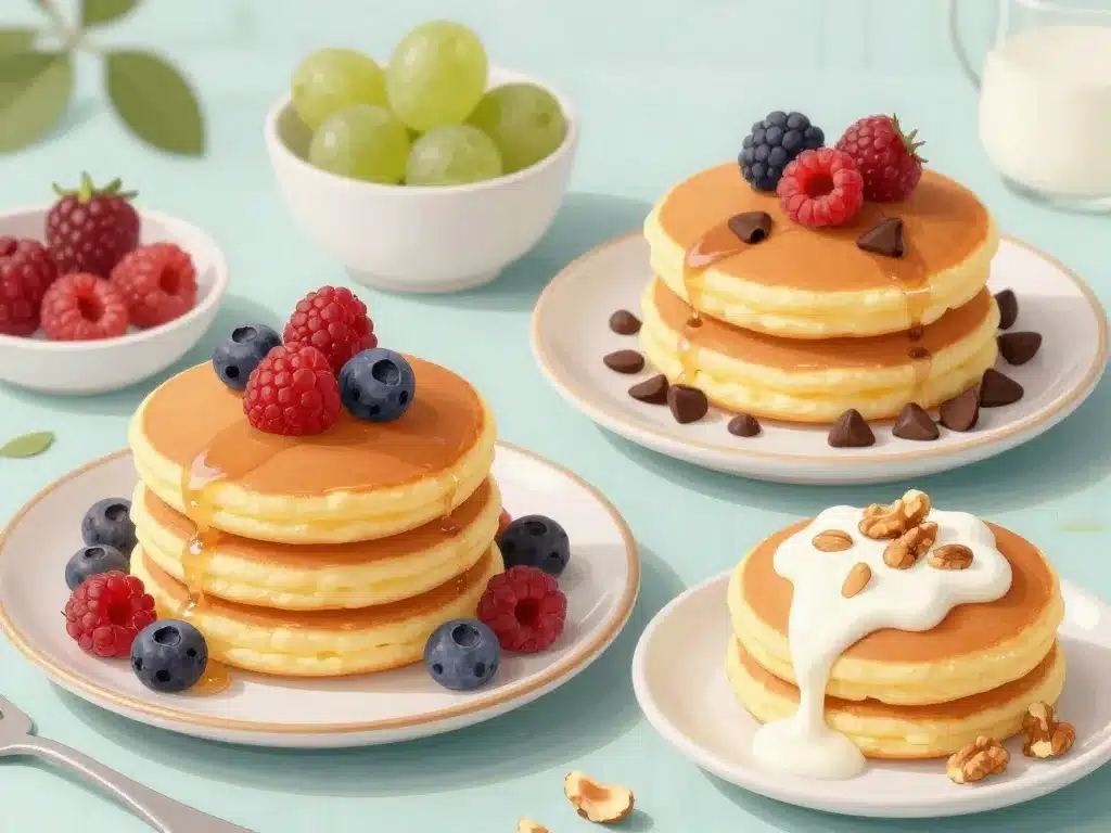 pancakes fromage blanc déclinaisons fruits chocolat et noix