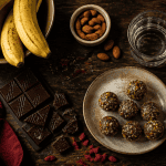 aliment qui donne de l energie rapidement banane amande chocolat table