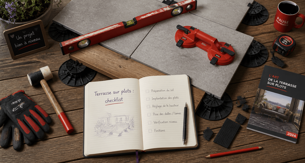 inconvénient terrasse sur plot pose outils