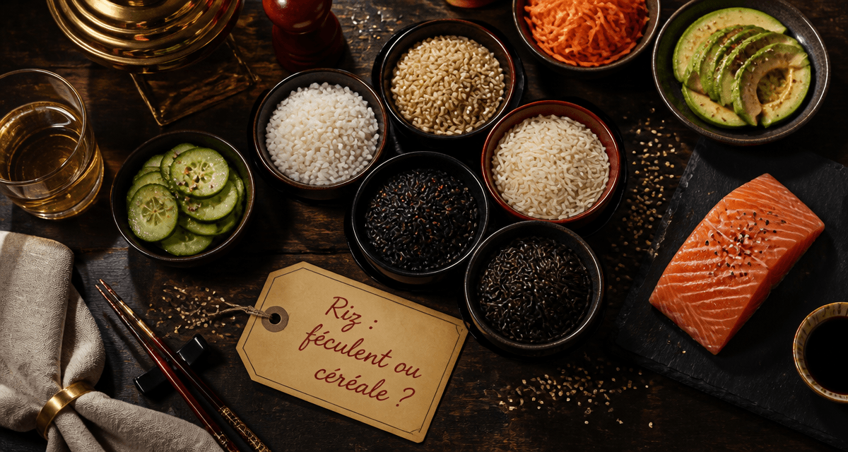 le riz est il un feculent bols de riz variés sur table