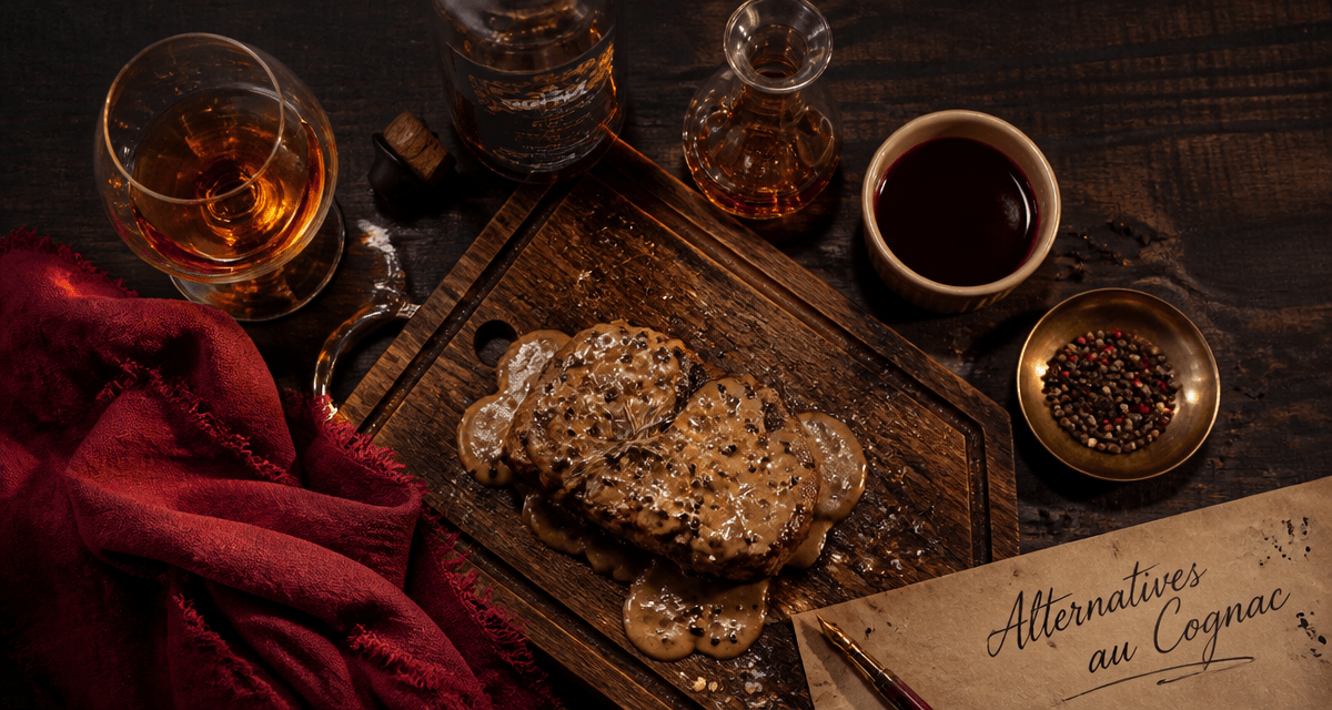 Par quoi remplacer le cognac dans une recette, image alternatives sauces et desserts