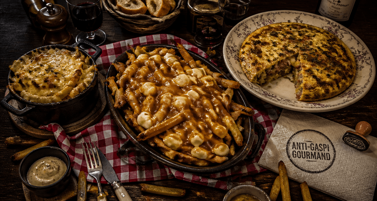 que faire avec des frite froides sur table bistrot