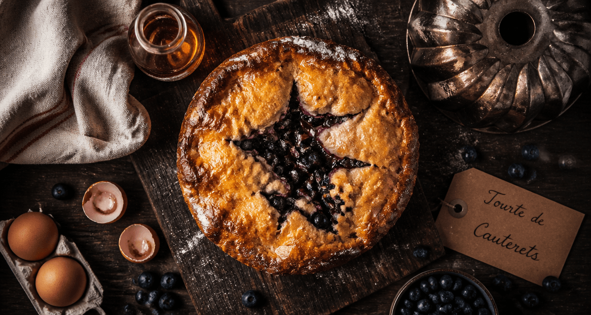 recette tourte aux myrtilles chez gillou image