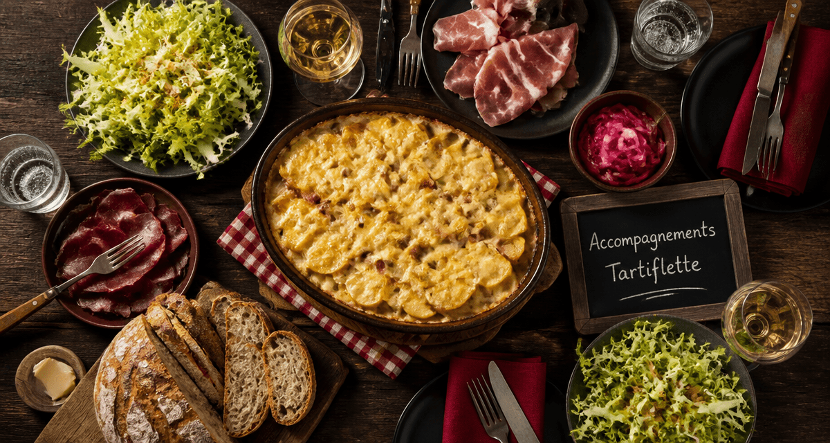 tartiflette accompagnement salade vin charcuterie