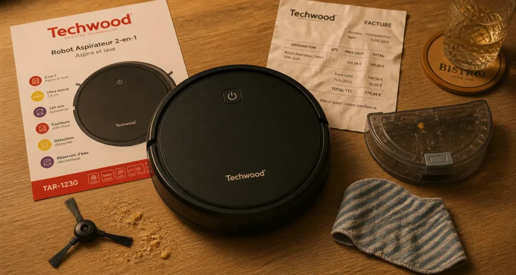 Aspirateur robot Techwood 450Pa et 90 min : aspirateur robot techwood avis