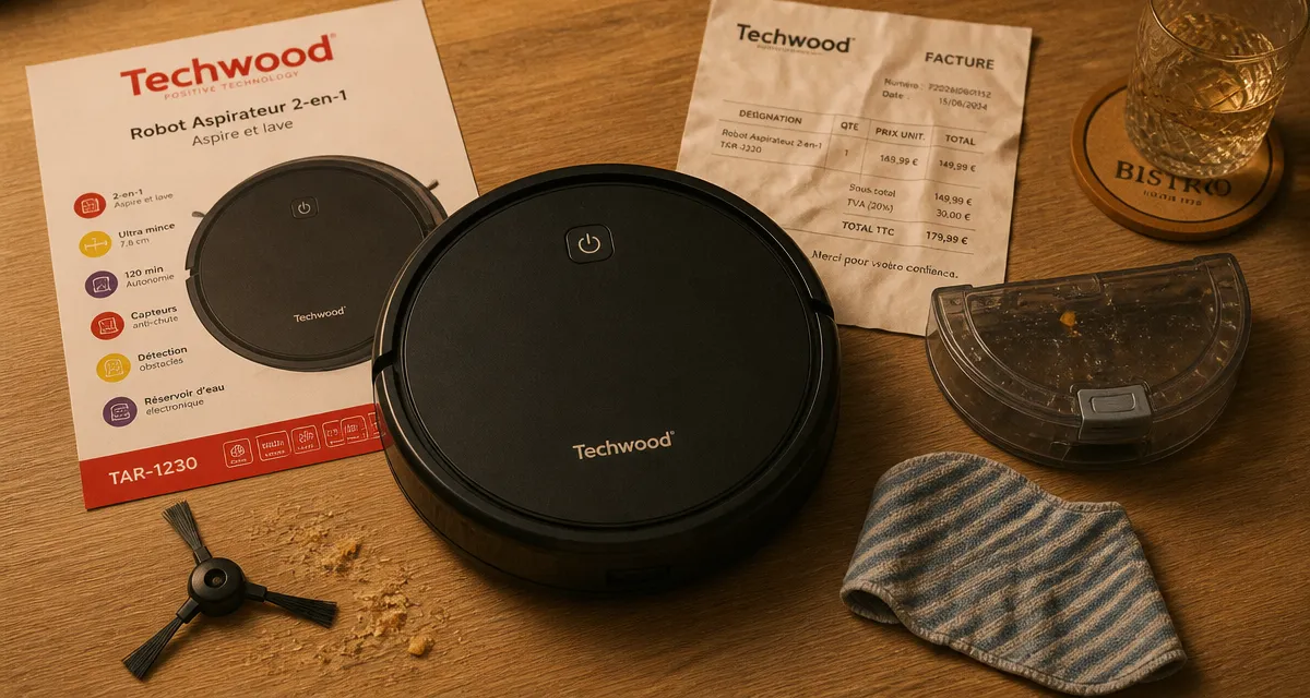 Aspirateur robot Techwood 450Pa et 90 min : aspirateur robot techwood avis