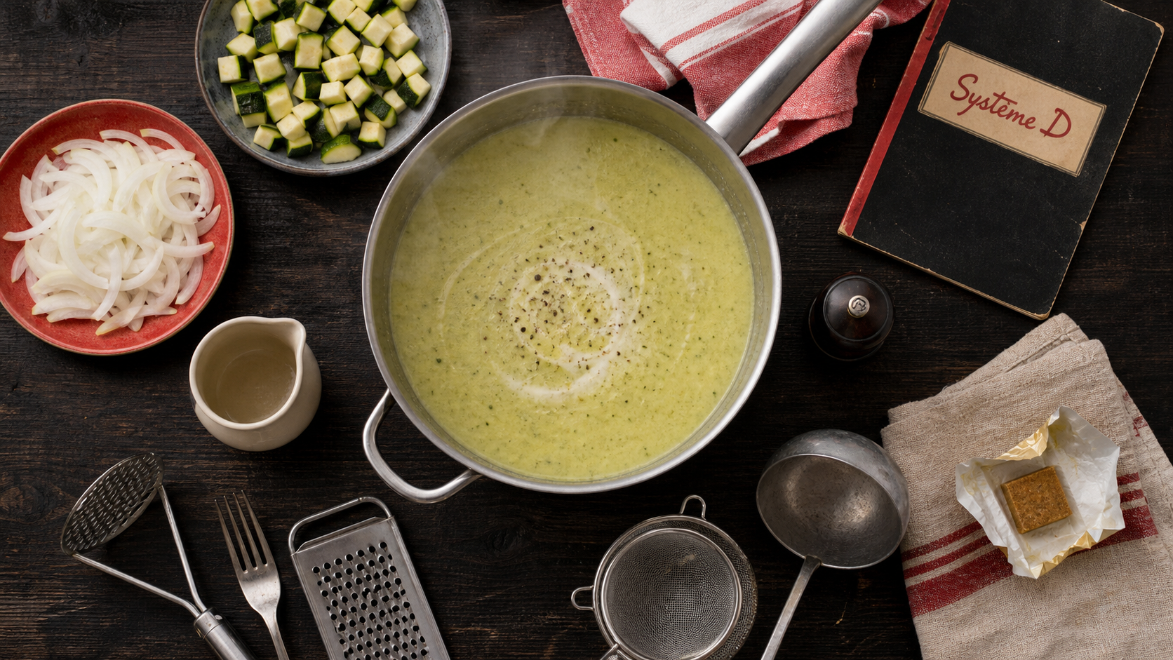 Comment mixer sans mixeur : velouté lisse de courgettes