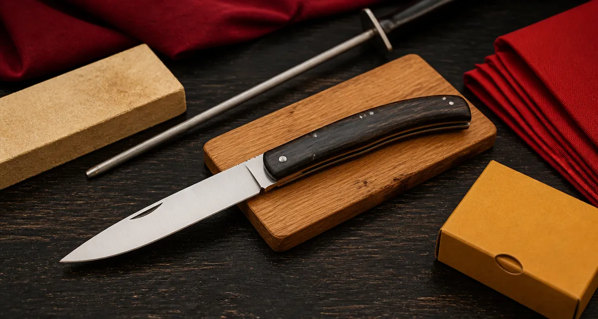 Couteau le thiers artisanal : lame et manche en ébène