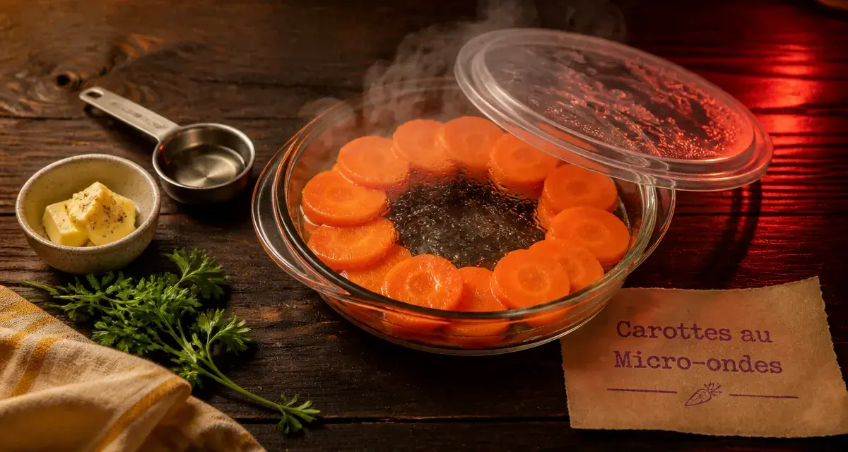 Cuire des carottes au micro onde : carottes sans dessèchement, vapeur au micro-ondes