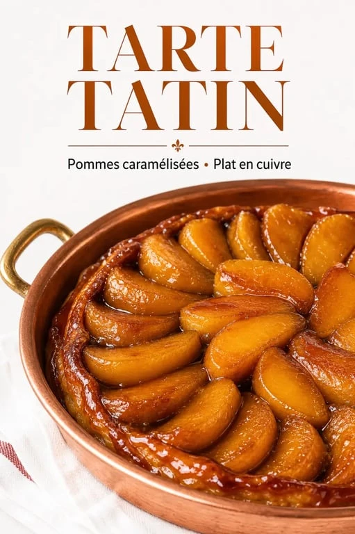 Tarte Tatin aux pommes caramélisées, dessert classique français