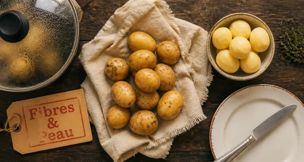 Fibre dans les pommes de terre et astuce peau pour augmenter les fibres