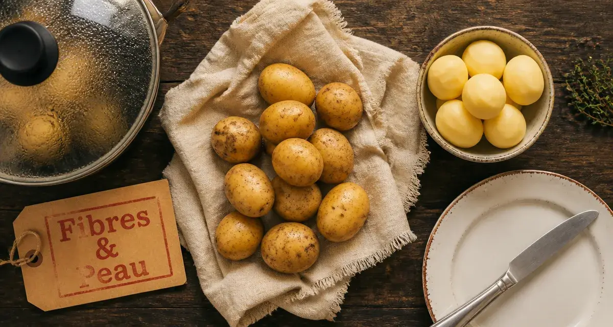 Fibre dans les pommes de terre et astuce peau pour augmenter les fibres