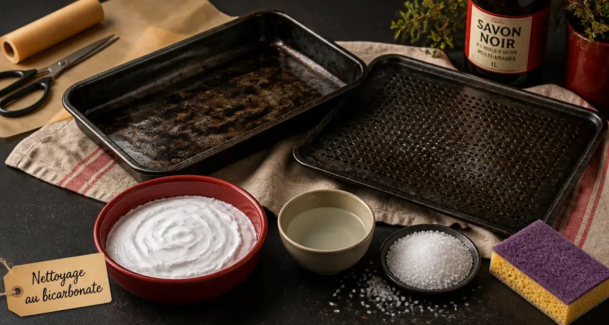 Nettoyer plaque four : bicarbonate et vinaigre pour brûlé décollé