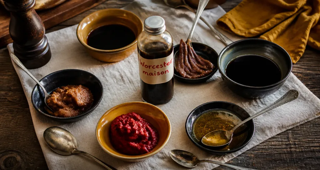 Sauce Worcestershire remplacer bols ingrédients substituts