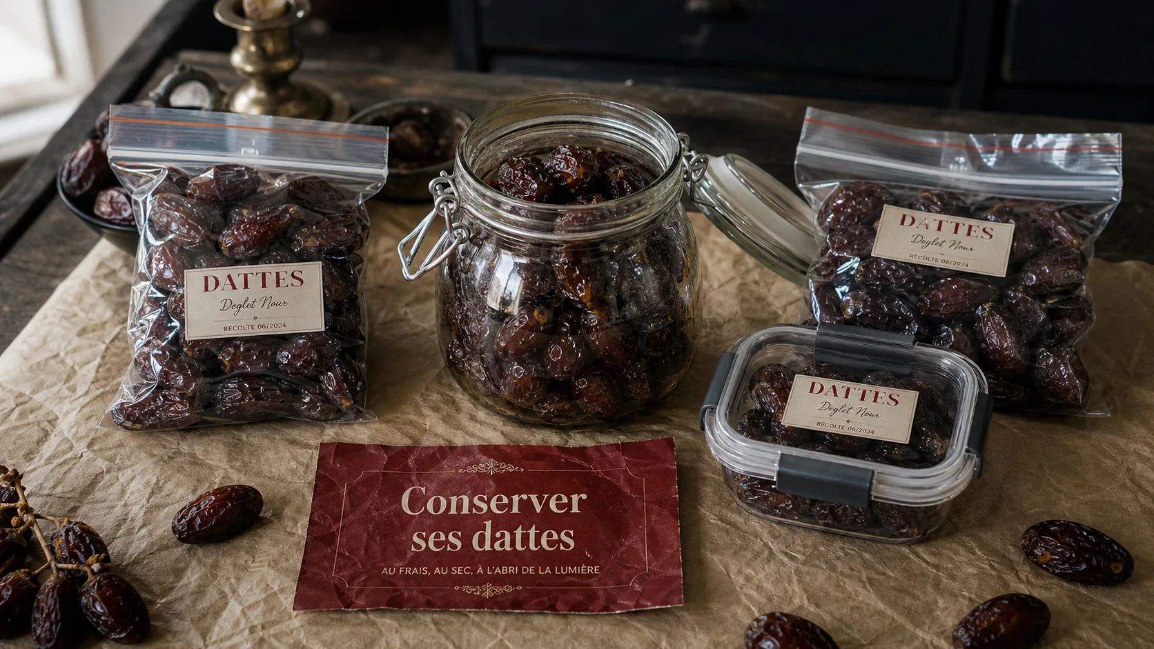 Comment conserver des dattes : frigo, placard ou congélateur