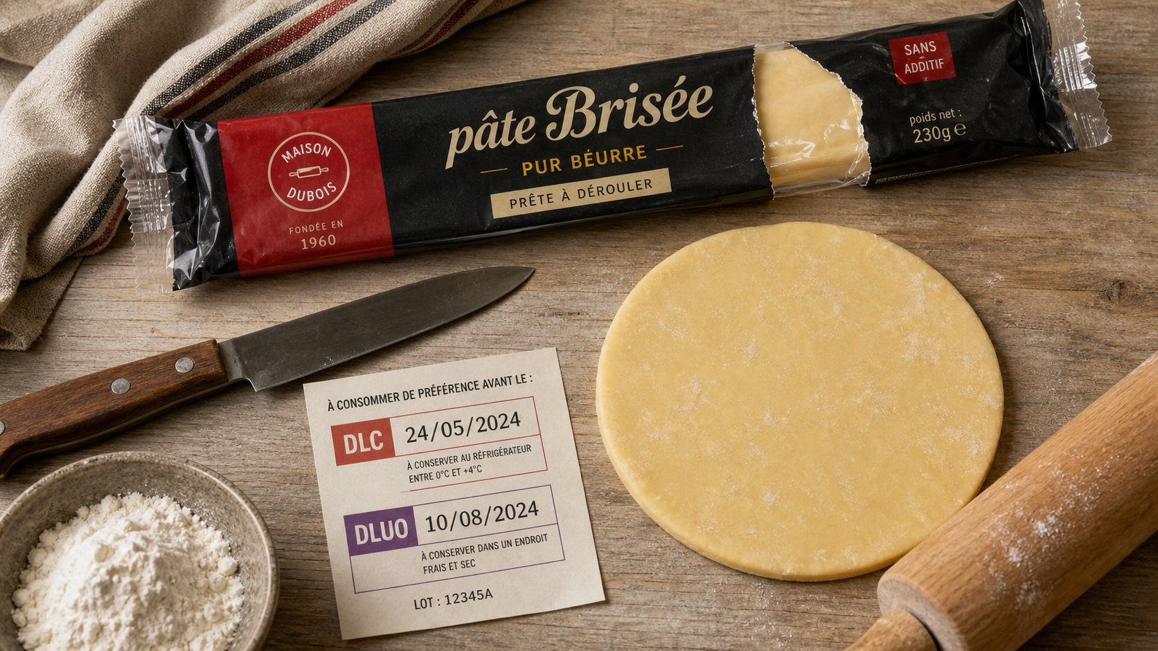 pate brisee perimee : DLC et texture terne, à jeter