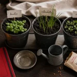 Potager appartement : 6 à 8 heures de lumière, basilic ciboulette radis