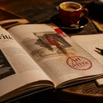 Créativité un art de vivre : livre ouvert, carnet et stylo sur table