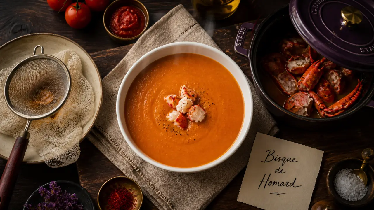 Recettes bisque de homard maison veloutée, photo
