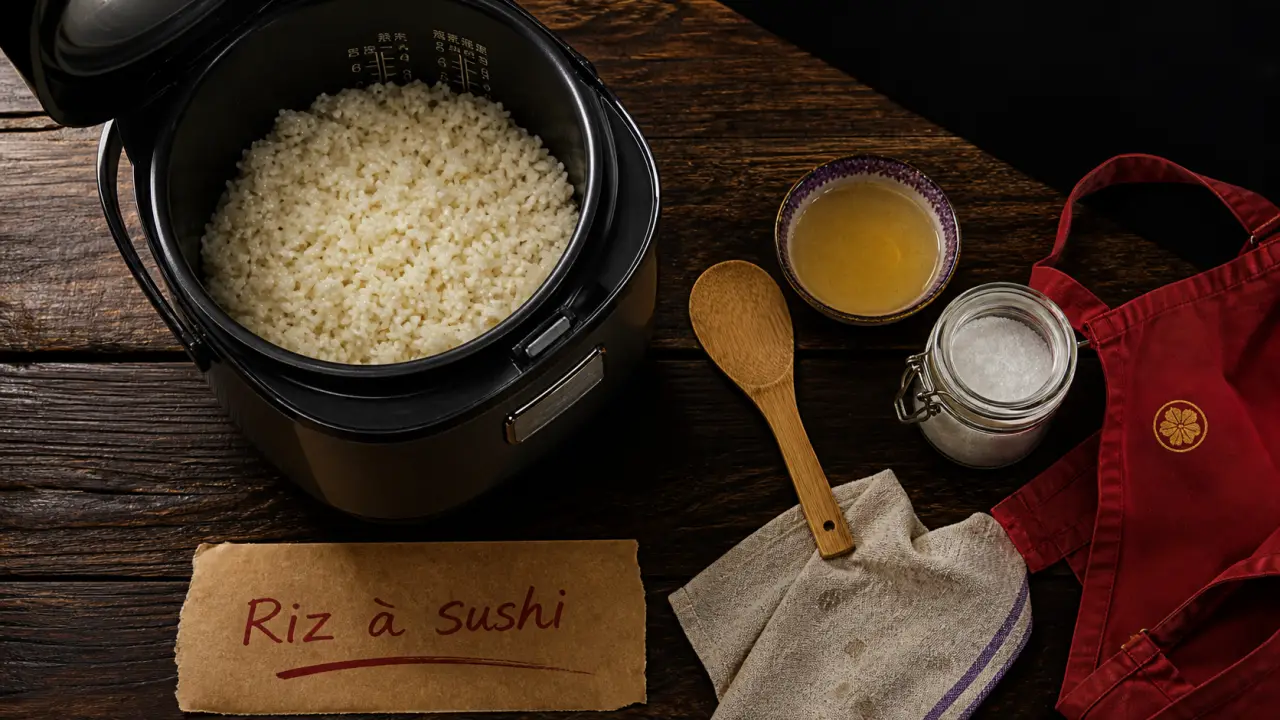 Riz sushi autocuiseur : riz à sushi moelleux et qui se tient