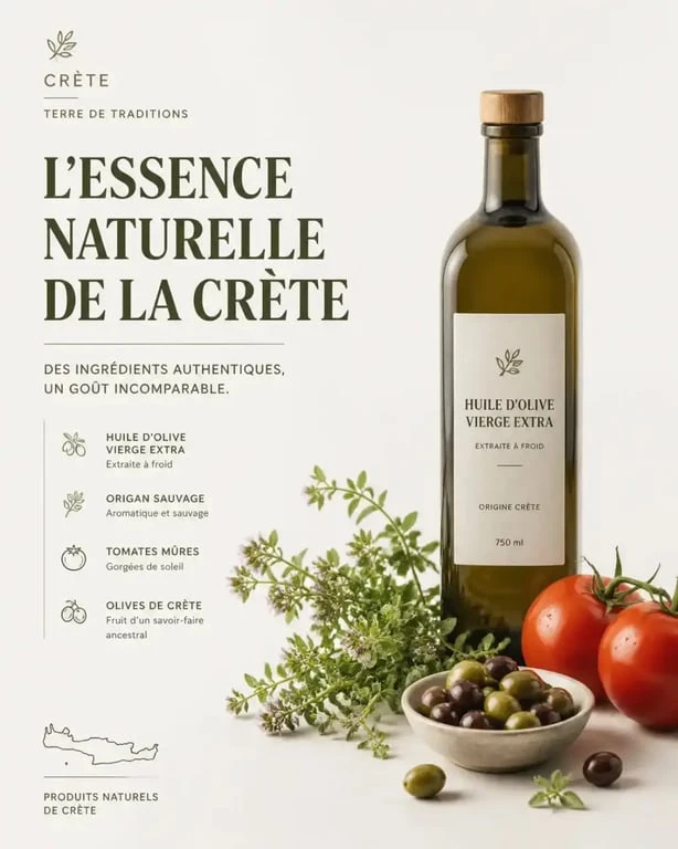 Ingrédients emblématiques de la cuisine crétoise et du régime crétois