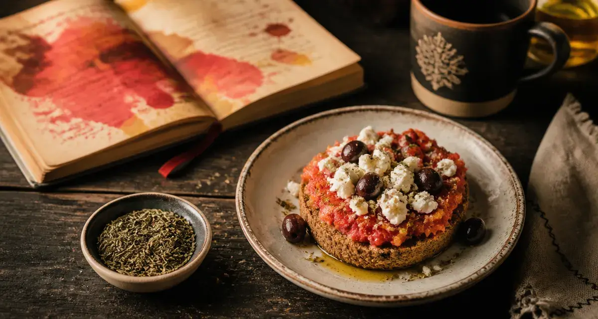 La cuisine crétoise 265 recettes : dakos crétois à la feta et olives