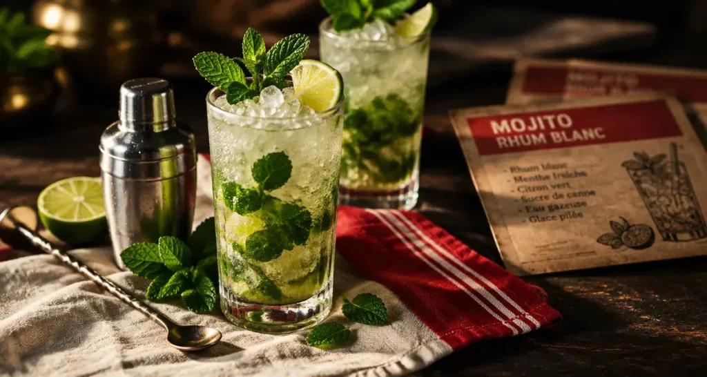 Cocktail au rhum blanc : 4 recettes selon votre envie, du mojito frais au ti’punch intense