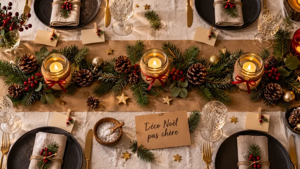 Déco de table de Noël pas chère : 5 créations DIY pour une table chaleureuse