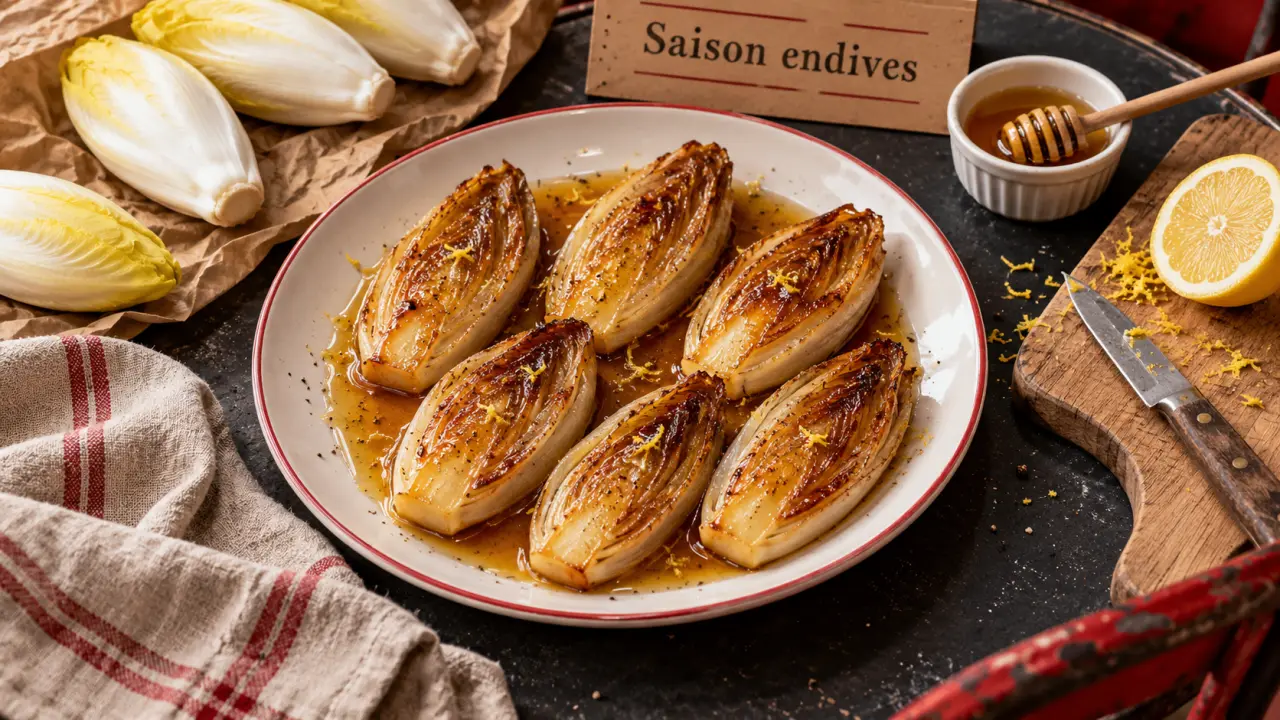 Endive saison braisée au miel, pourquoi toute l’année