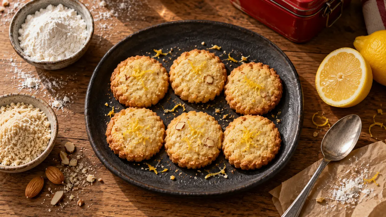 Les meilleurs biscuits sans gluten amandes citron, sablés croquants
